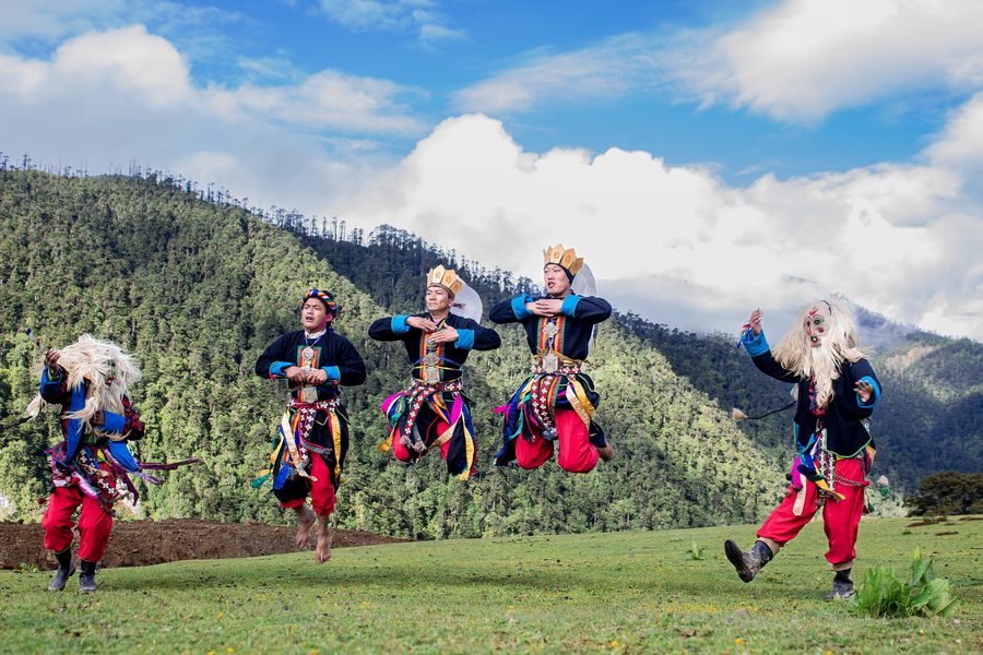Danse brokpa dans l’est du Bhoutan
