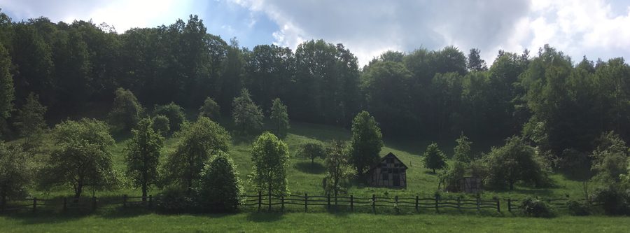 Paysage près de Weißbach à Uhlstädt-Kirchhasel, Thuringe