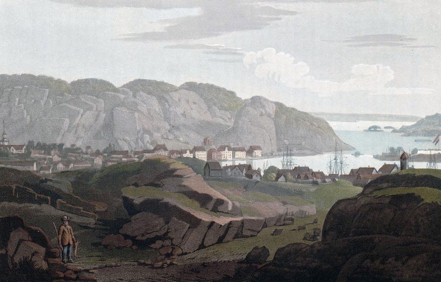 Vue historique de la ville d'Oster Riisöer
