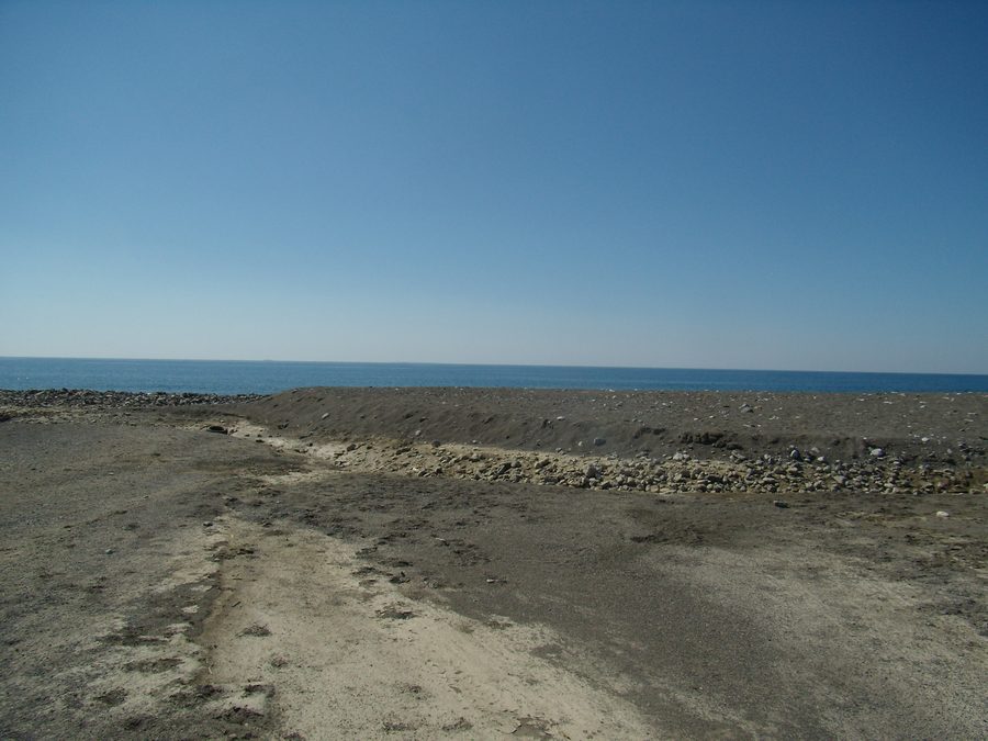 Plage de Mirtos sur la côte de Lasithi en Crète