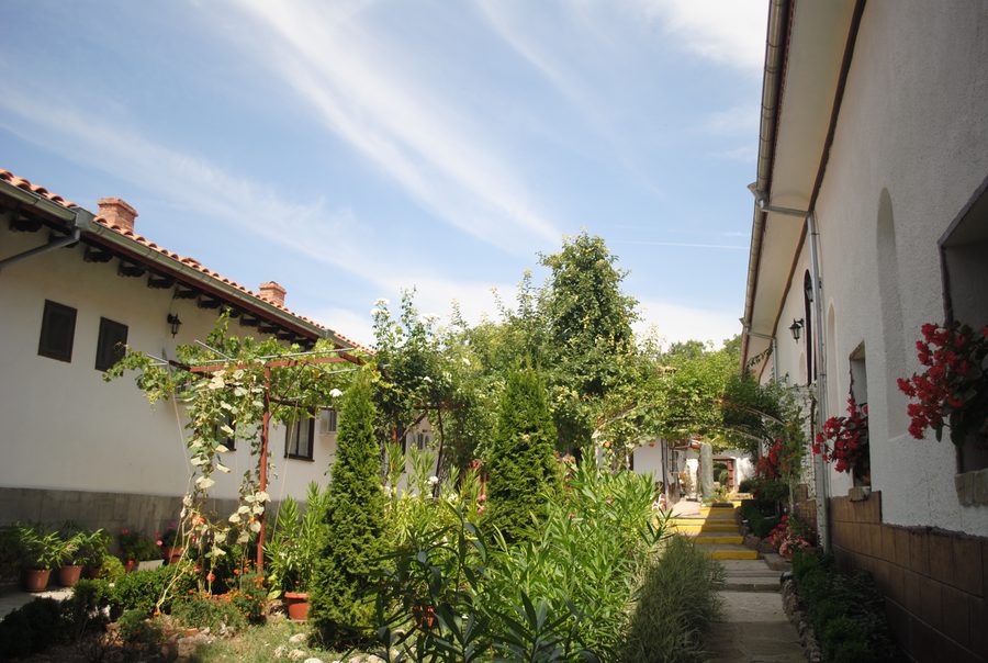 Ensemble de village historique avec des maisons traditionnelles à Arbanasi