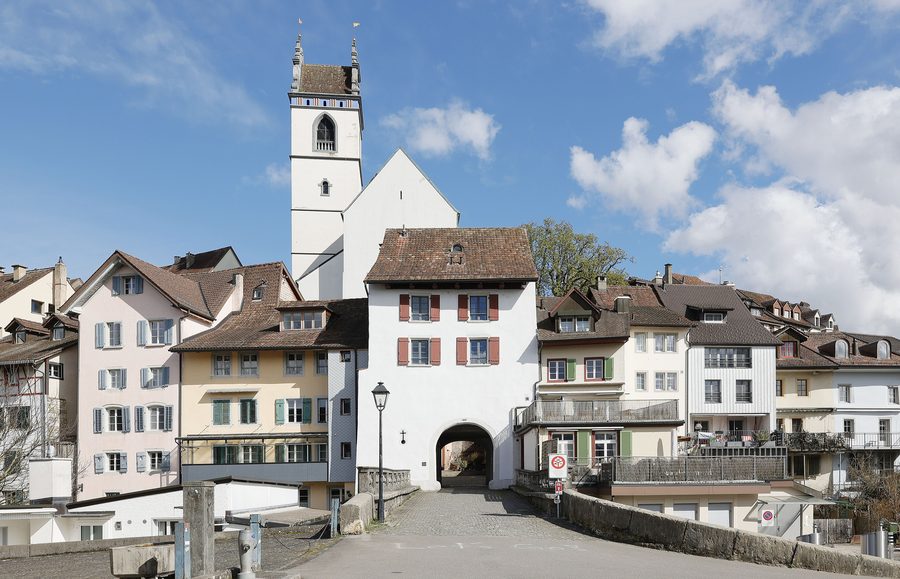 Vue d’Aarau depuis la place du Haldentor
