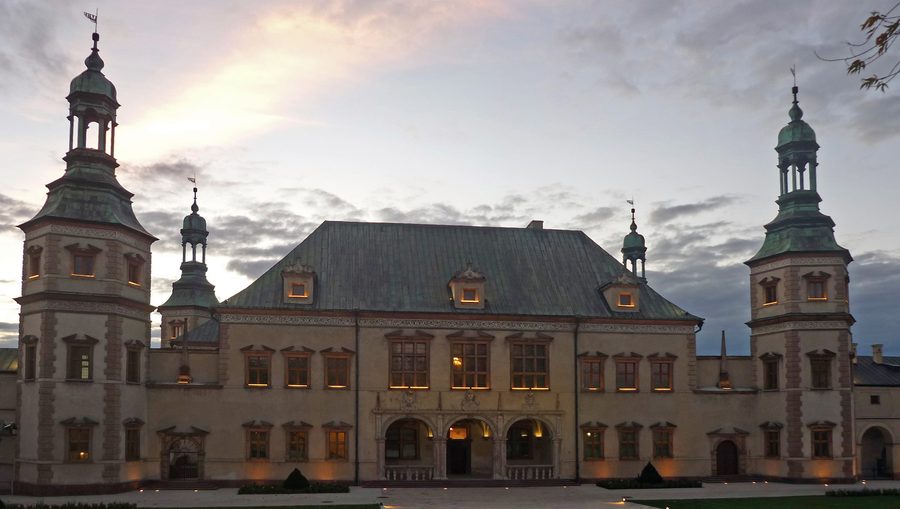Château (palais des évêques) à Kielce en Pologne