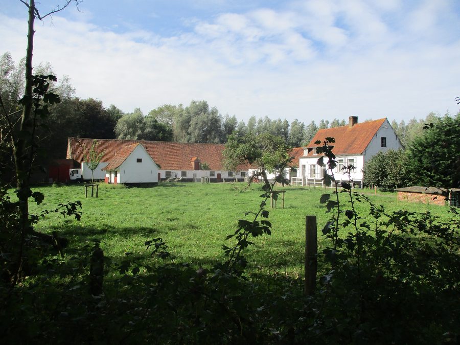 Groot Hof van Sint-Jan à Sijsele, un quartier de Damme en Flandre-Occidentale