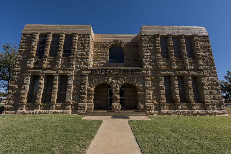 Palais de justice du comté de Dickens à Dickens, Texas