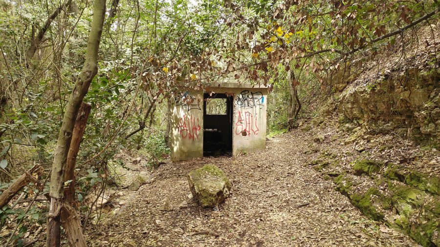 Ancienne station de pompage à Wadi Lotem