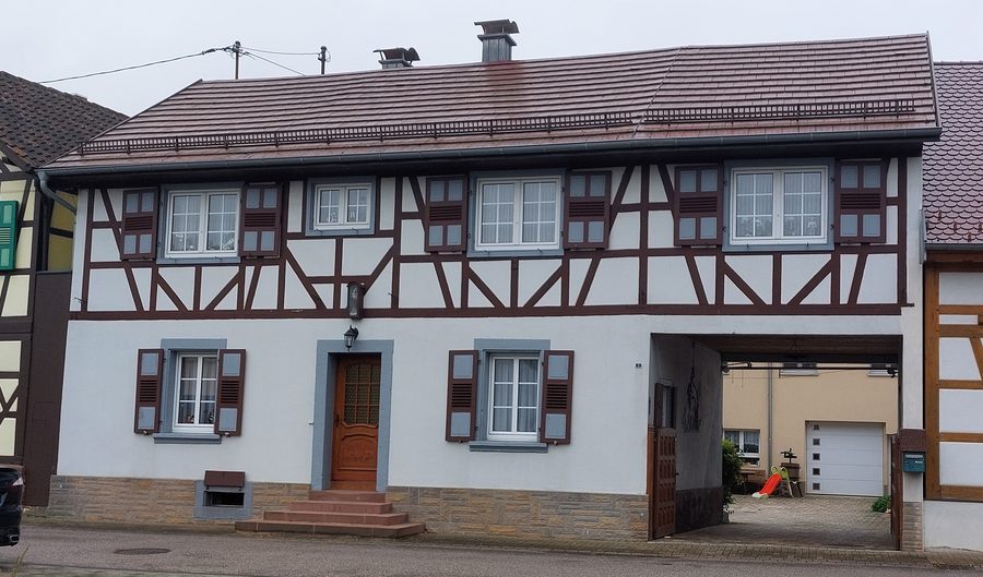 Maison à colombages au 2 Route du Rhin à Mothern