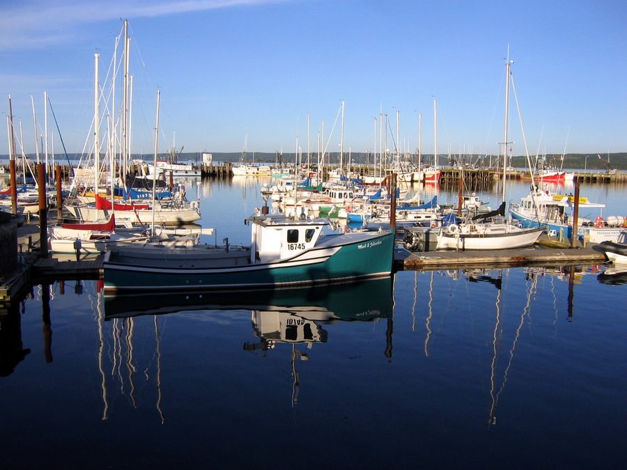 Port de Digby avec des bateaux dans le bassin d’Annapolis