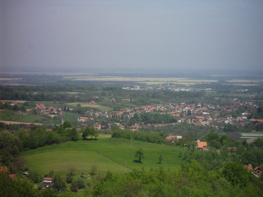 Vue panoramique d’Orahovica en Croatie