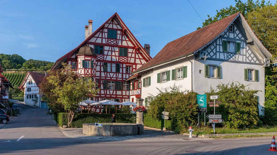 Historique auberge Hirschen sur la Steigstrasse à Oberstammheim