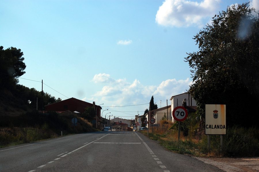 Vue de Calanda dans la province de Teruel, Aragon