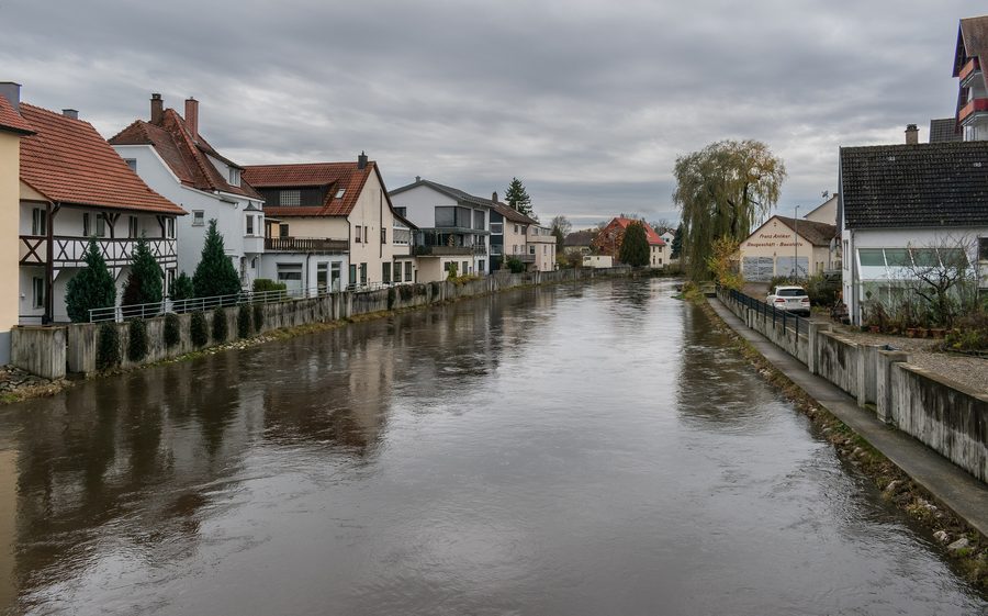Le Danube à Riedlingen avec son paysage de berges