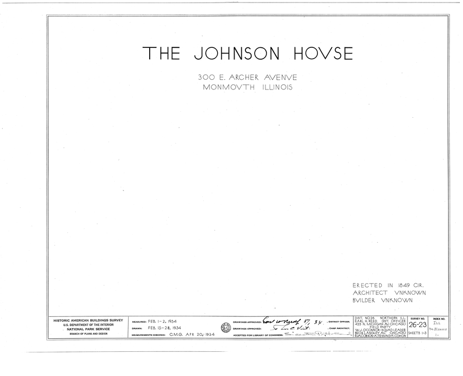 Johnson House sur East Archer Avenue à Monmouth, comté de Warren, Illinois