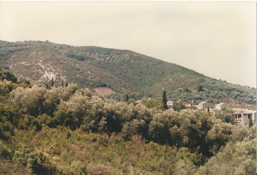 Vue de Moraḯtika sur Corfou