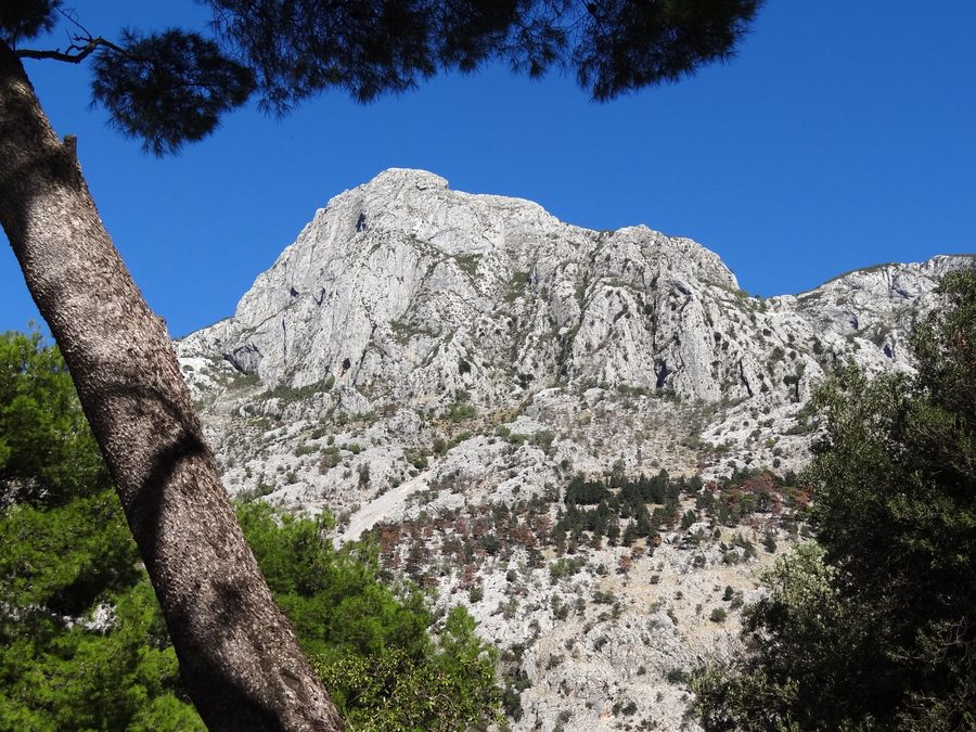 Vue sur les montagnes dans la région de Kotor au Monténégro
