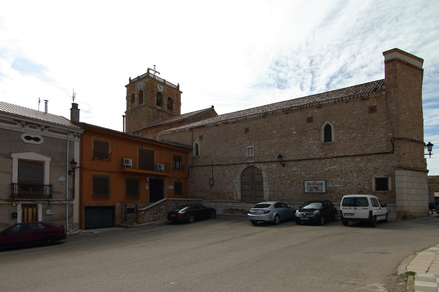 Façade nord de l’Iglesia de Santa María Magdalena à Valverde de Júcar
