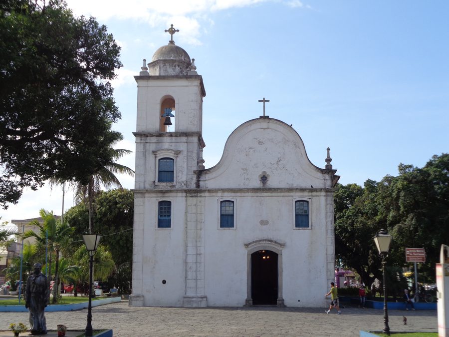 Extérieur de l'Igreja Matriz de Santana à Itanhaém, Brésil