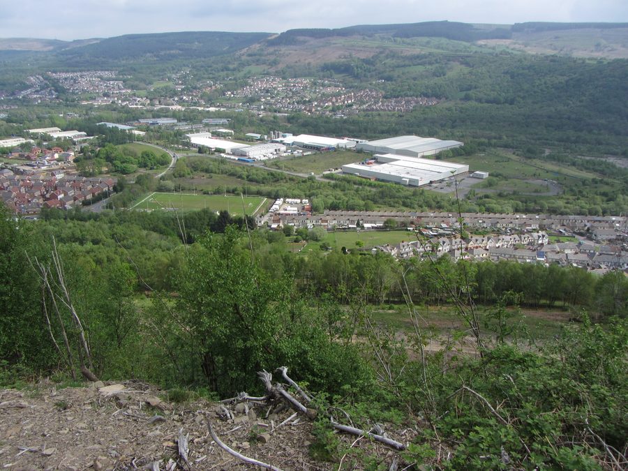 Vue sur la vallée du Cynon