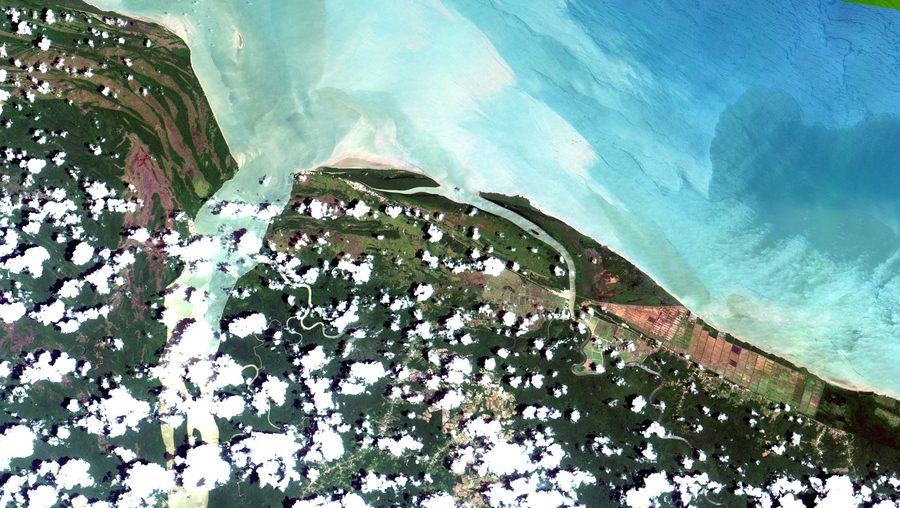 Embouchure du Maroni en Guyane française