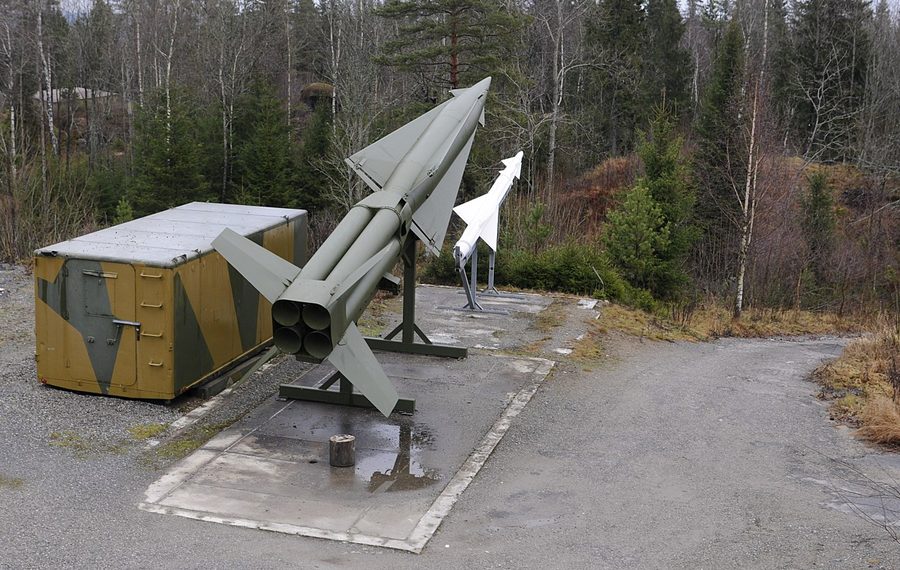Exposition de la batterie NIKE au fort de Trøgstad dans l’Østfold