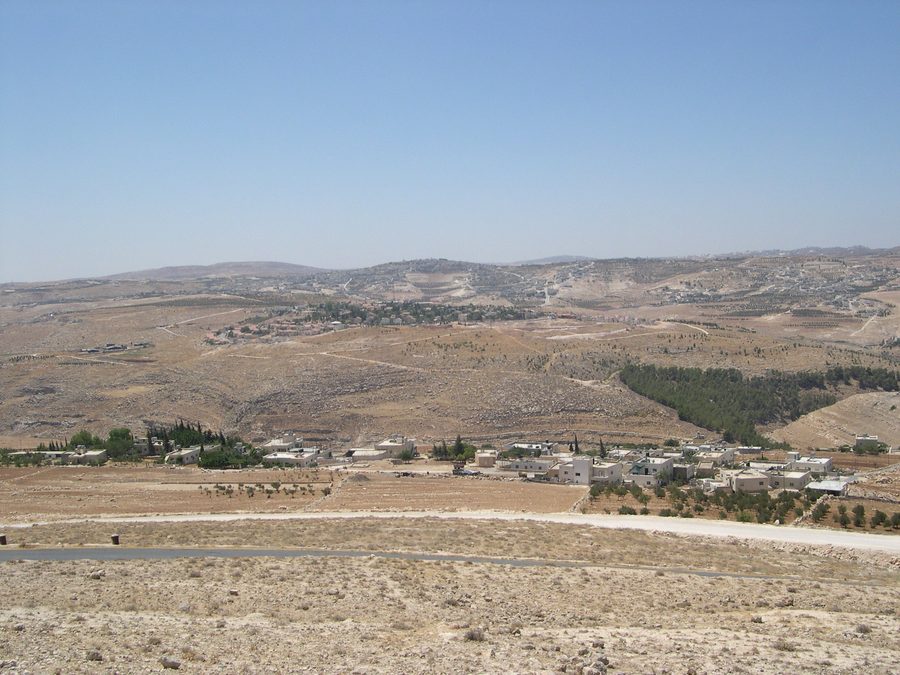 Vue depuis le Hérodeion sur le paysage