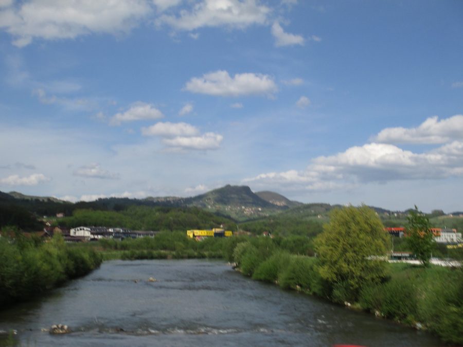 La Lašva traverse le paysage près de Vitez, en Bosnie centrale.
