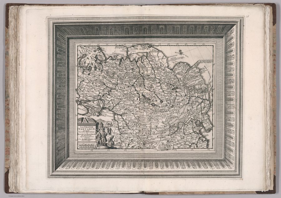 Carte historique de la Tartarie avec d’anciennes dénominations géographiques.