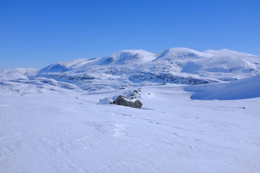 Mont Loftet dans le parc national de Jotunheimen près de Bøverkinnhalsen