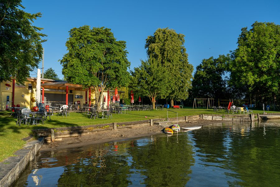 Plage de baignade à Nottwil sur le lac de Sempach