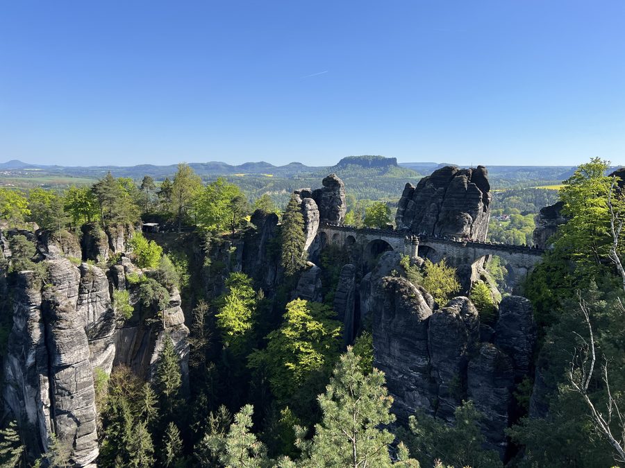 Paysage rocheux dans la Suisse saxonne