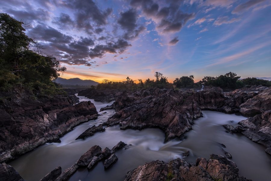 Chutes de Li Phi près de Don Khon au Laos