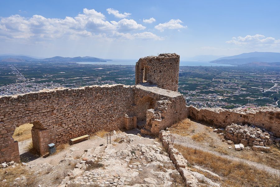 Citadelle du château de Larissa sur la colline au-dessus d’Argos