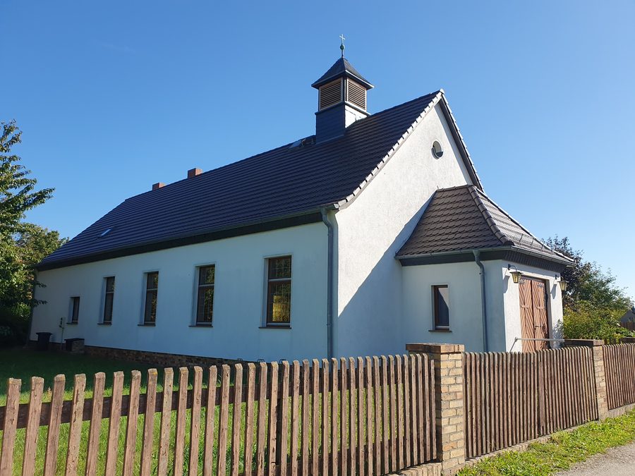 Vue nord-ouest de l'église protestante de Schipkau