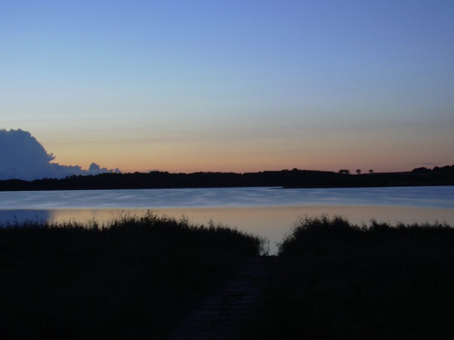 Lever de soleil sur l’Achterwasser à Usedom