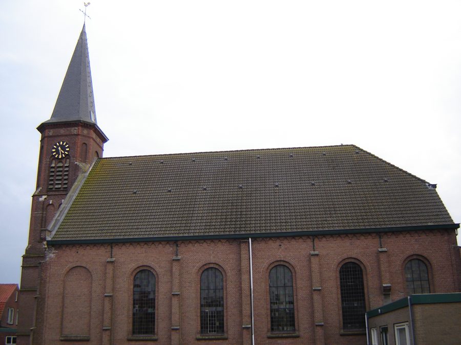 Église réformée néerlandaise (PKN) à Hoek, Terneuzen, Zélande, Pays-Bas