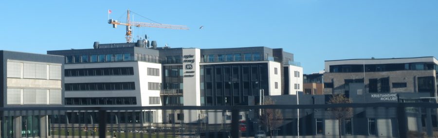 Vue de la ville de Kristiansand en Norvège