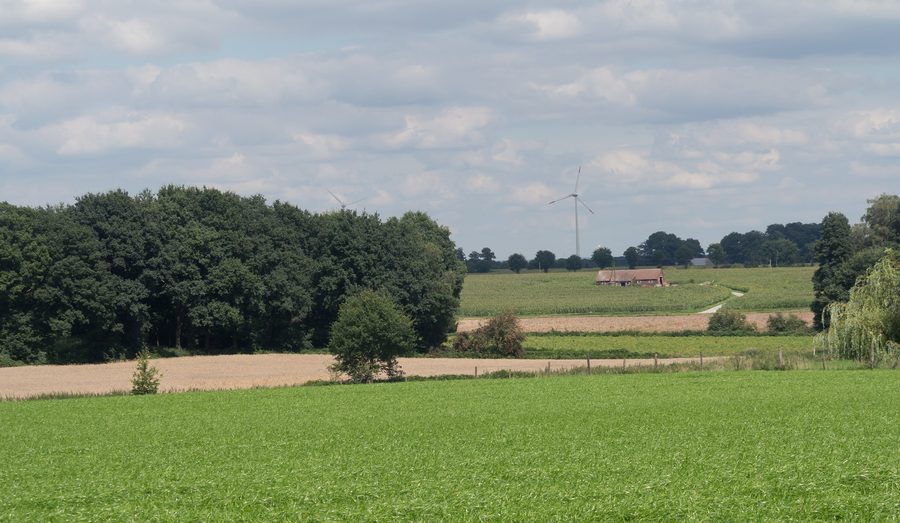 Vue panoramique près de Bahnhof Reken en Rhénanie-du-Nord-Westphalie
