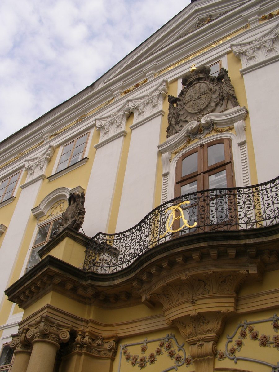 Château de Bruntál avec façade Renaissance à Bruntál.