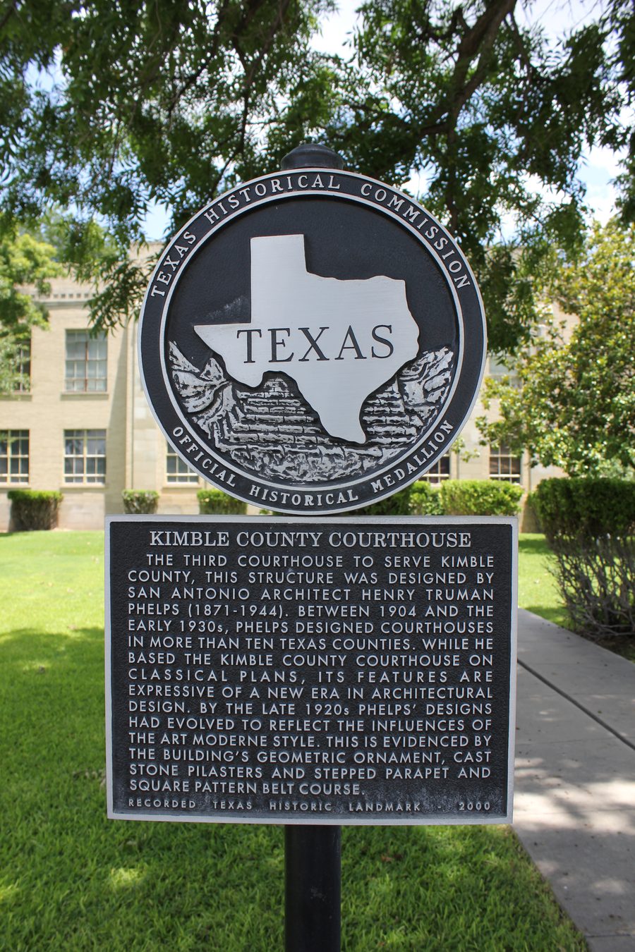 Palais de justice du comté de Kimble à Junction, Texas