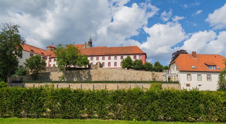 Château d’Iburg et abbaye bénédictine à Bad Iburg, en Basse-Saxe