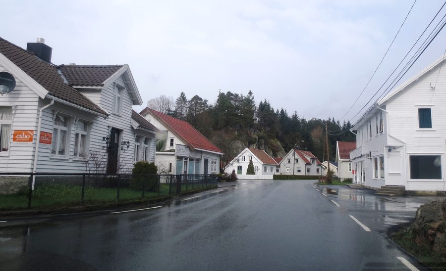 Maisons à Krossen dans l'ancienne région de Holum
