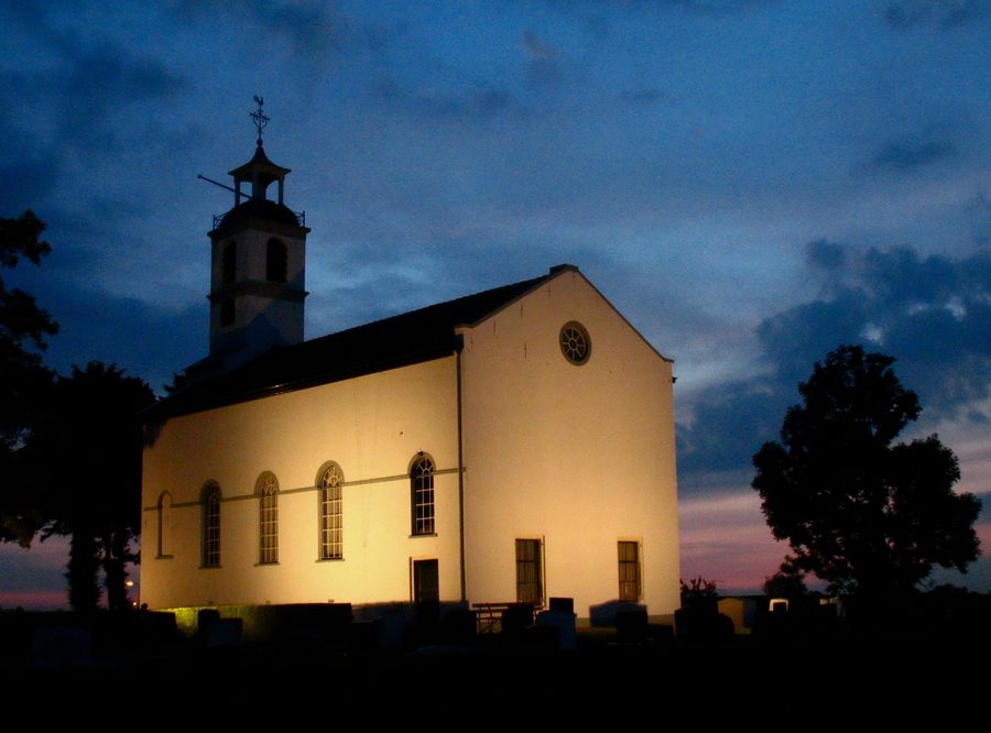 Église protestante à Simonshaven/Biert, Hollande-Méridionale