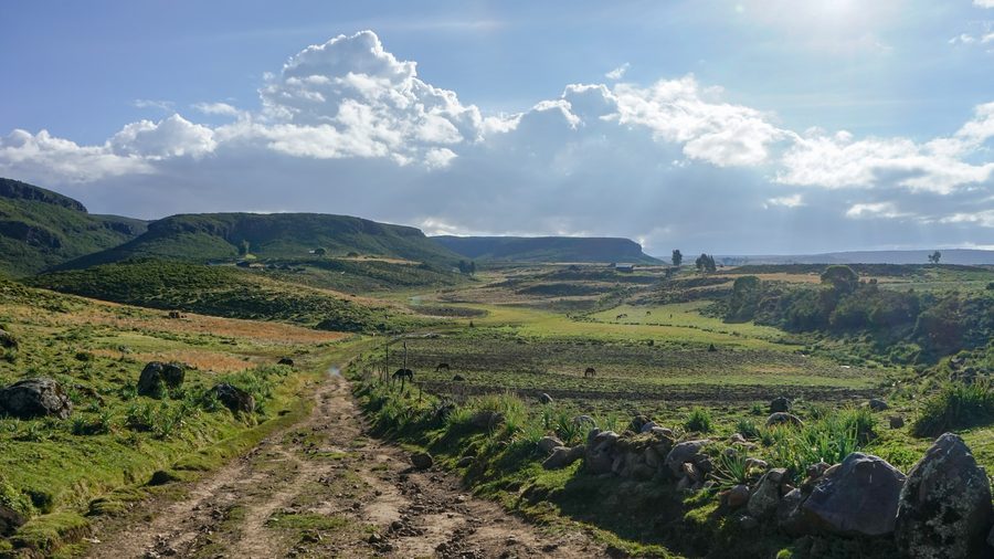 Paysage de montagne dans les monts Bale en Oromia