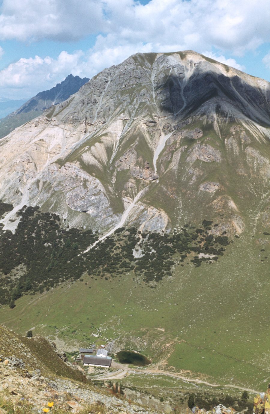 Endkopf vu du sud, la Klopaierspitze en arrière-plan à gauche