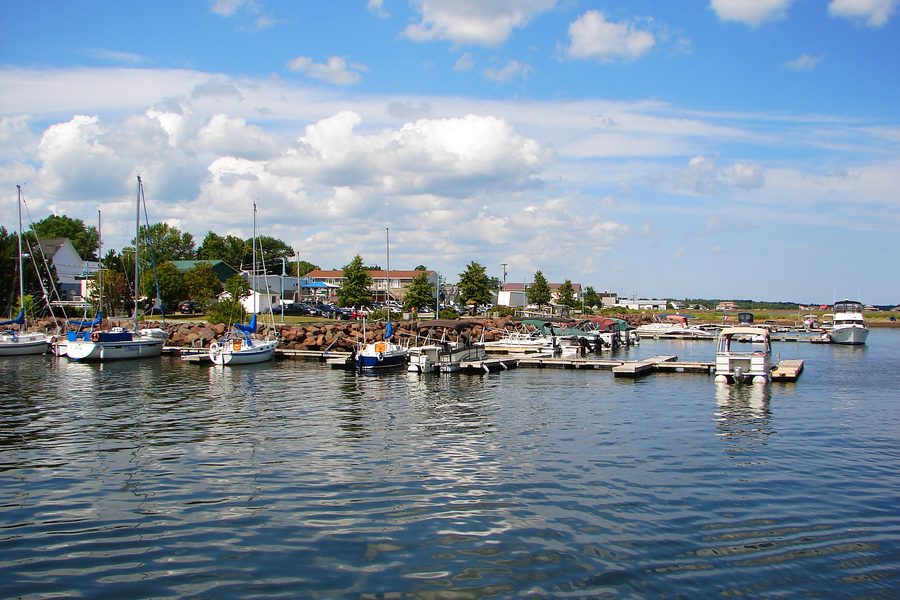 Vue de Richibucto, au Nouveau-Brunswick, Canada