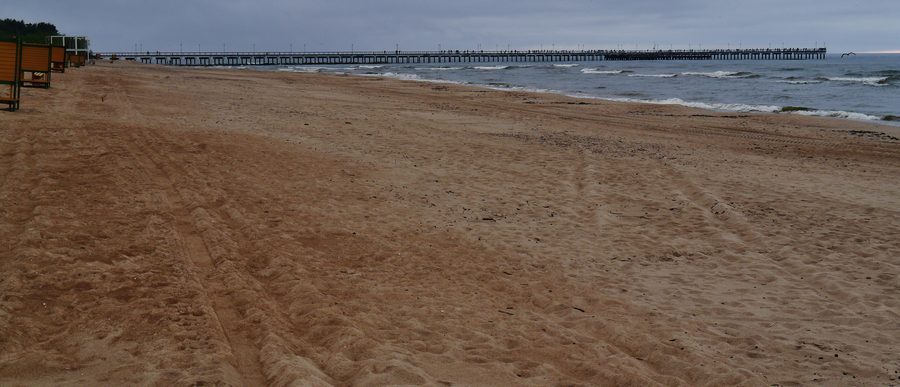 Plage à Palanga, Lituanie