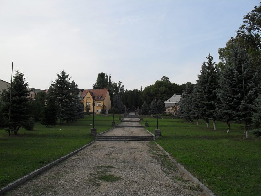 Panorama d’Oujhorod dans l’oblast de Transcarpatie, Ukraine