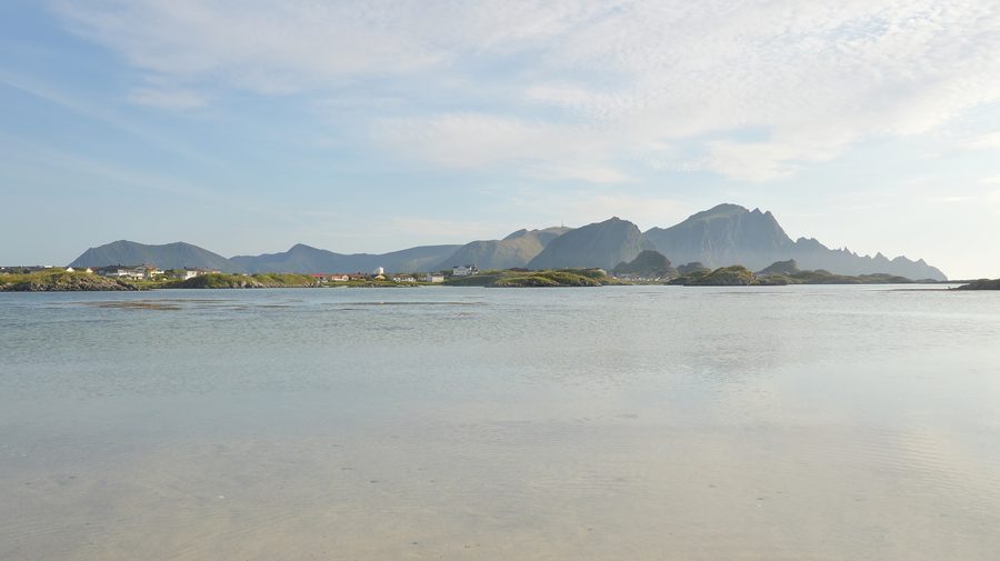 Paysage sur Andøya à Andøy, Norvège