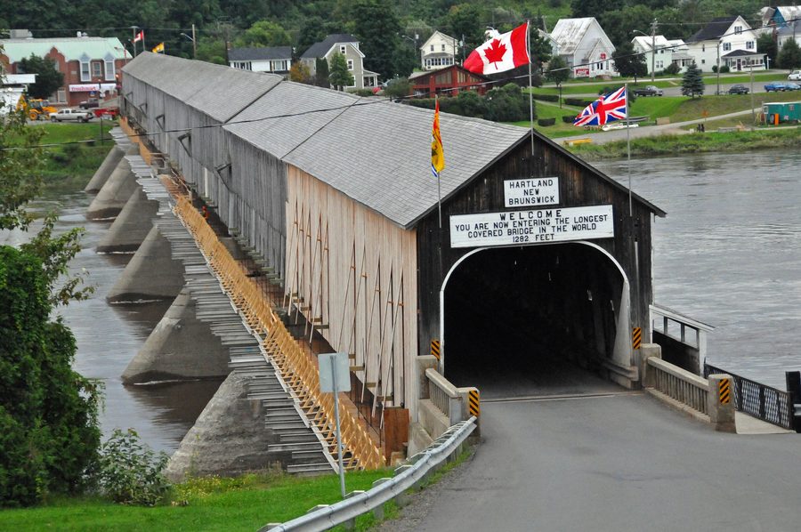 Pont couvert de Hartland au Nouveau-Brunswick