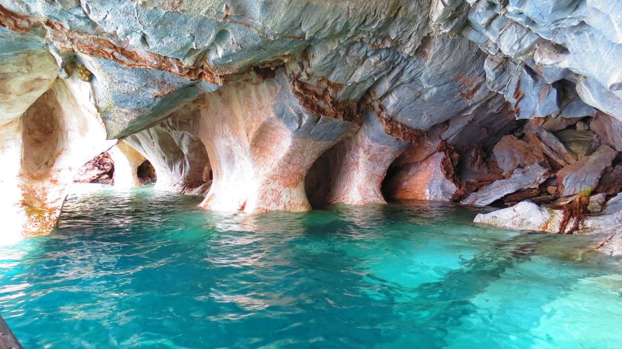 Grottes de marbre en Aysén